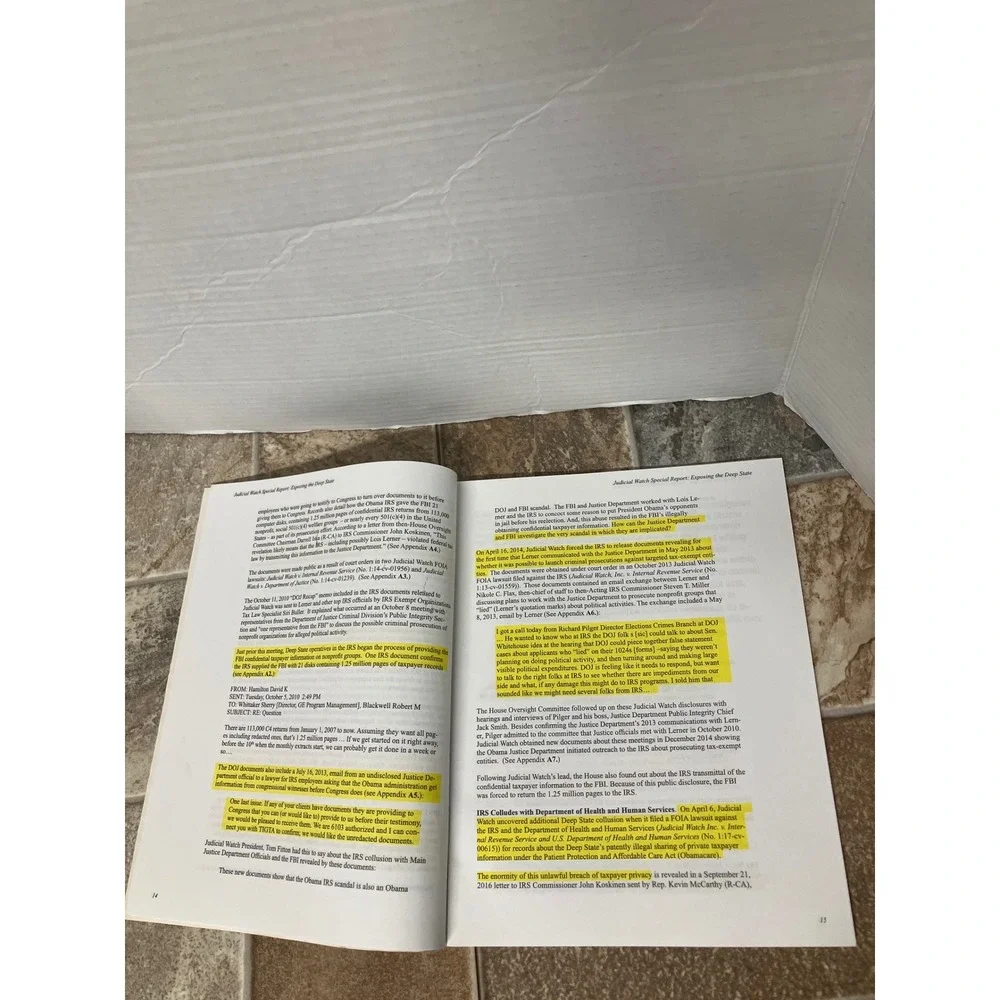 Judicial Watch Special Report Exposing the Deep State September 2017 Publication